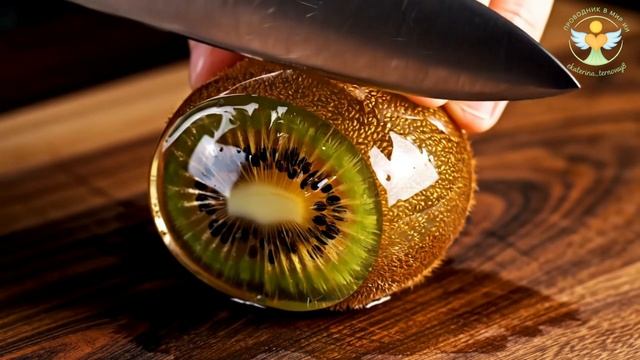 Стеклянные фрукты ASMR видео ИИ