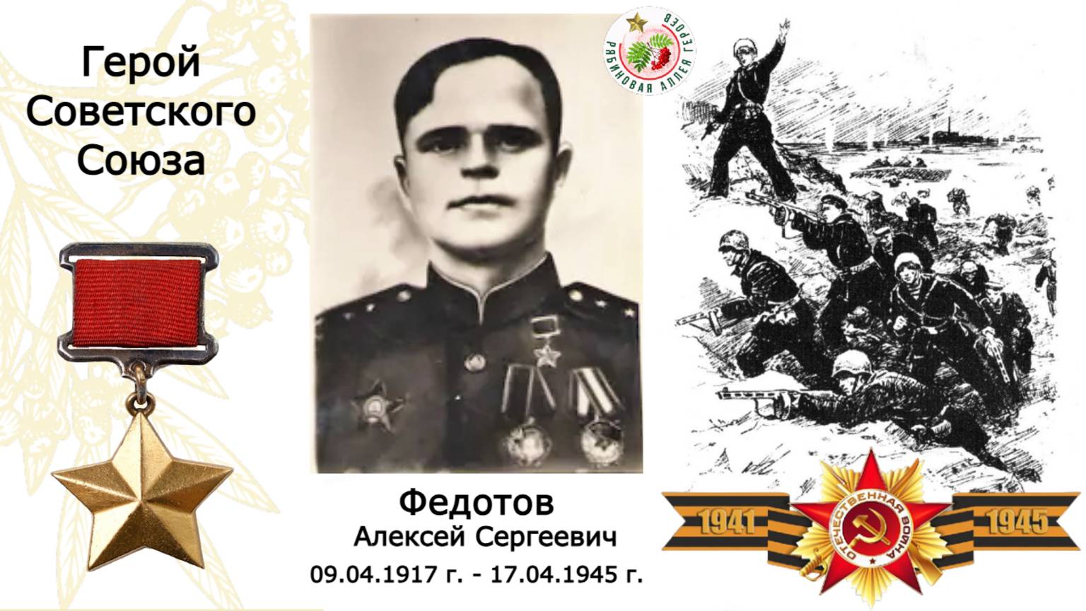Федотов Алексей Сергеевич. Герой Советского Союза. СОШ №6 г.Перми.