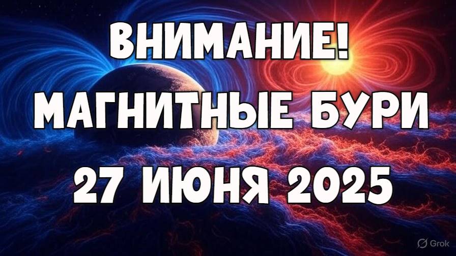 🚨 ВНИМАНИЕ ВСЕМ! МАГНИТНЫЕ БУРИ 27 ИЮНЯ 2025 — ОПАСНЫЙ ДЕНЬ! Что важно знать?!