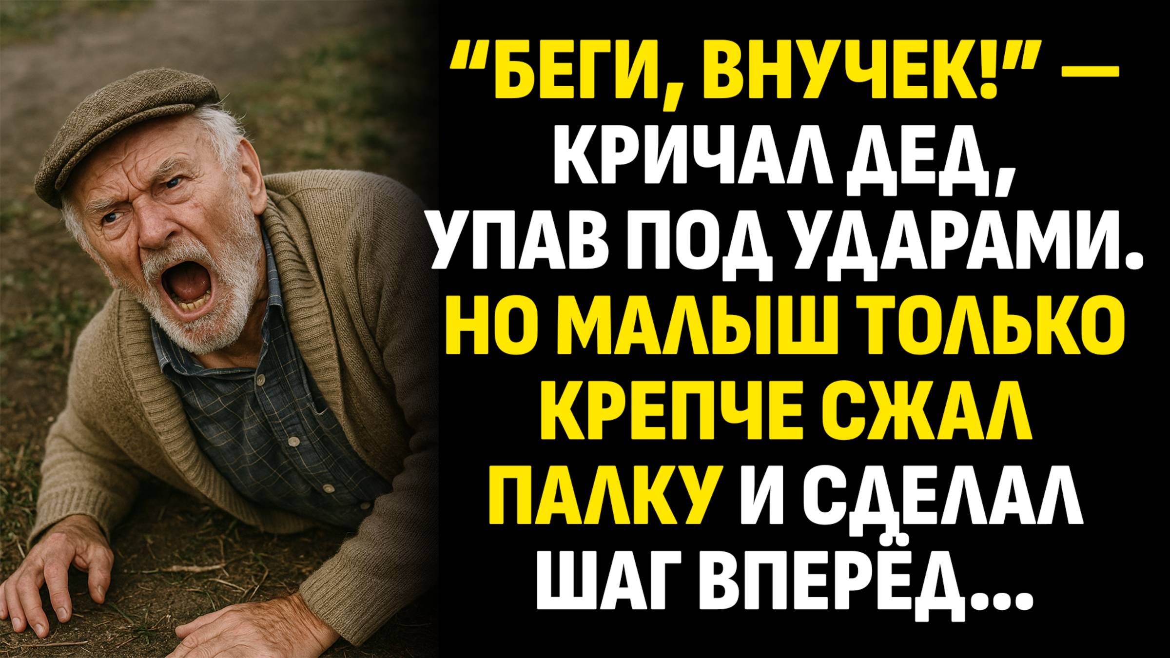 Истории из жизни. “Беги, внучек!” — кричал дед, упав под ударами. Но малыш... Слушать аудиорассказ