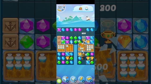 МОБИЛЬНАЯ ИГРА СОКРОВИЩА ПИРАТОВ - ТРИ В РЯД — УРОВЕНЬ 19