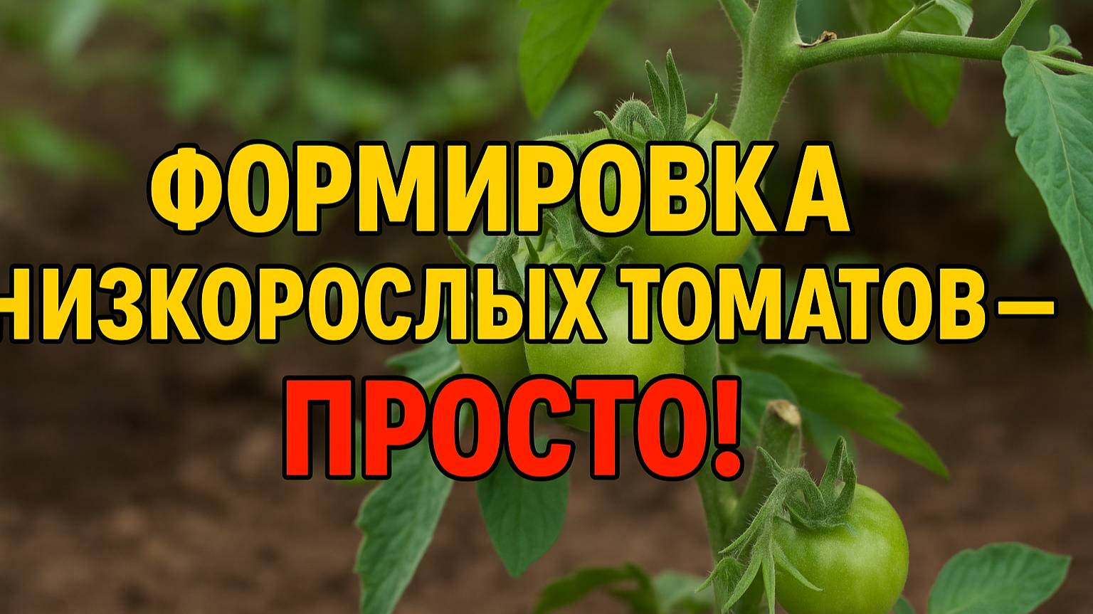 Как формировать низкорослые томаты? Всё просто и понятно!