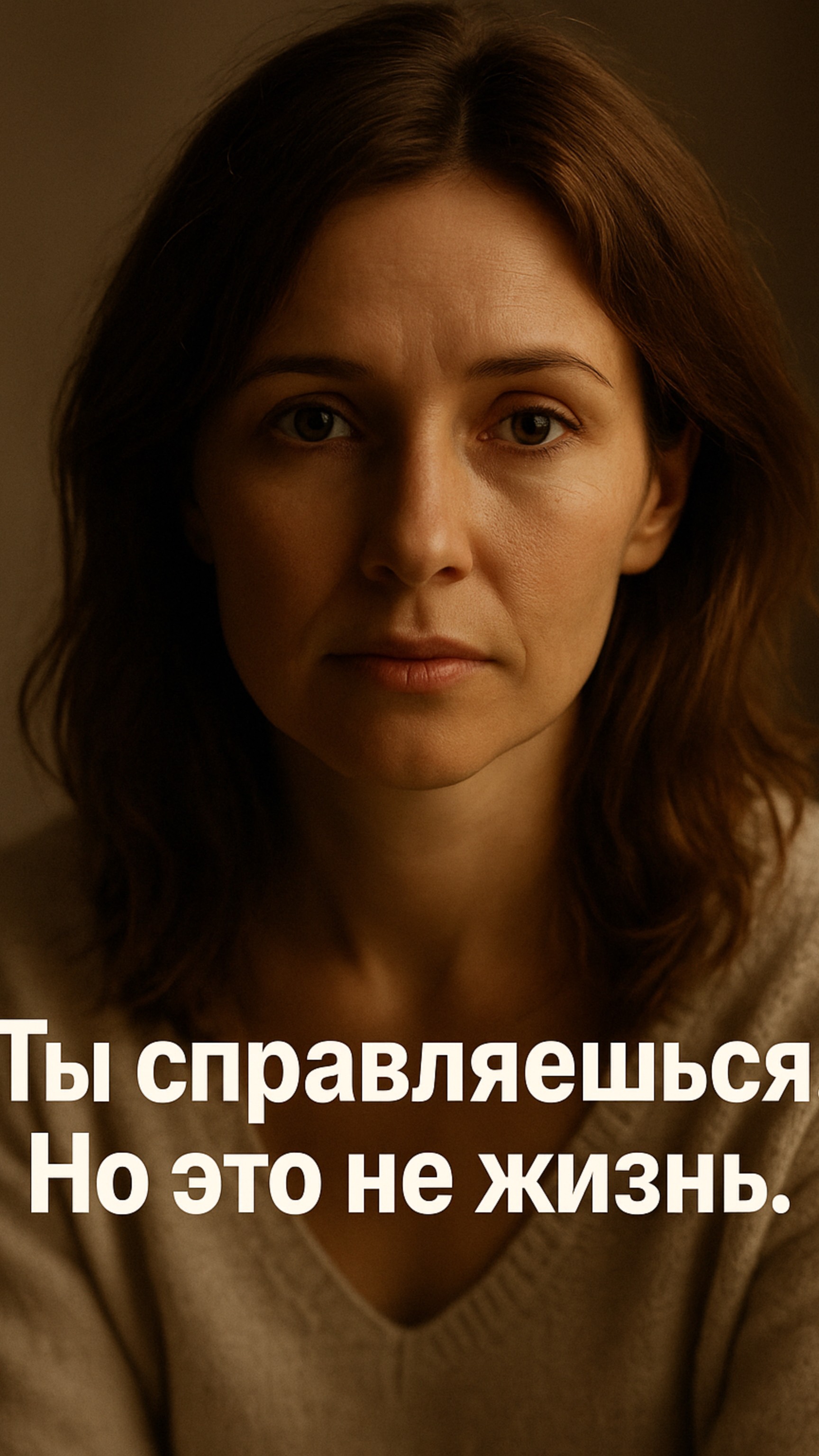Ты справляешься.
Но это не жизнь.