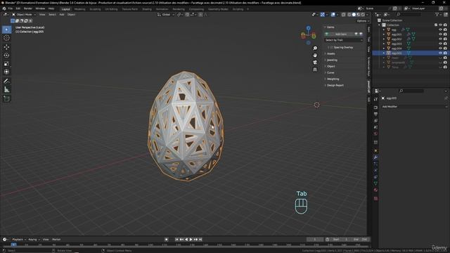 26. 2.10-Modifiers examples – Facetting with decimate