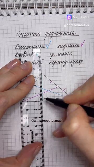 Бисссектриса, медиана, высота.