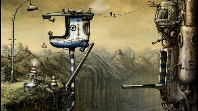 Часть 5 Прохождение игры Machinarium Робот вкручивает лампочку и надевает шляпу, пытается пройти