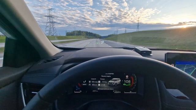 Расход топлива #Ниссан Х-трейл Т33 Е-Power на трассе