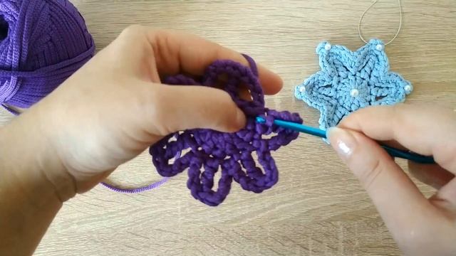 Мастер класс "Ёлочная игрушка "Снежинка" из полиэфирного шнура" (1 из 10)