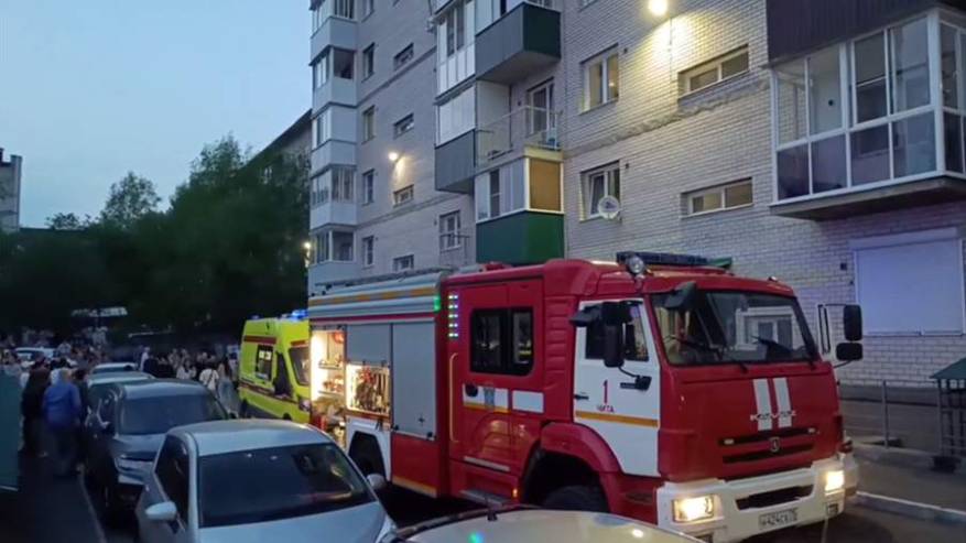 В Чите при пожаре в многоэтажном доме погибла женщина