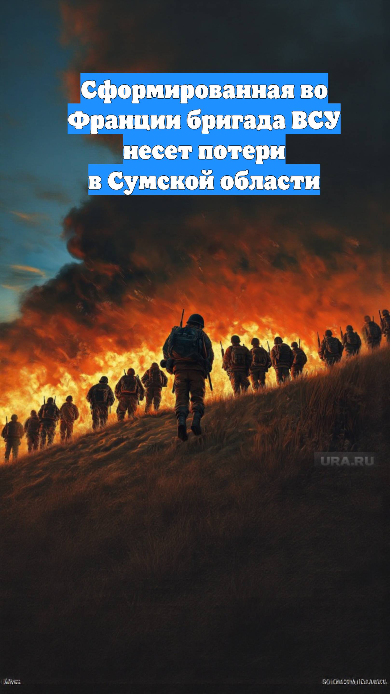 Сформированная во Франции бригада ВСУ несет потери в Сумской области