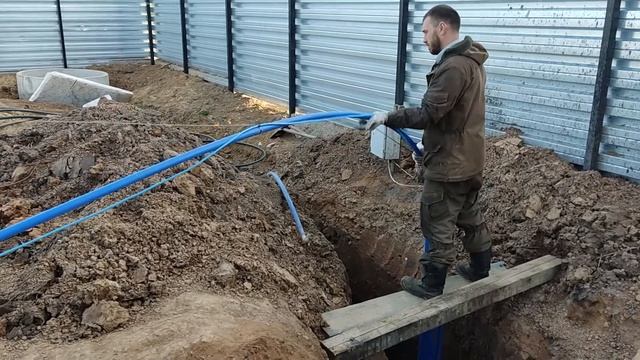 Обустройство скважины с адаптером. Погружение насоса!