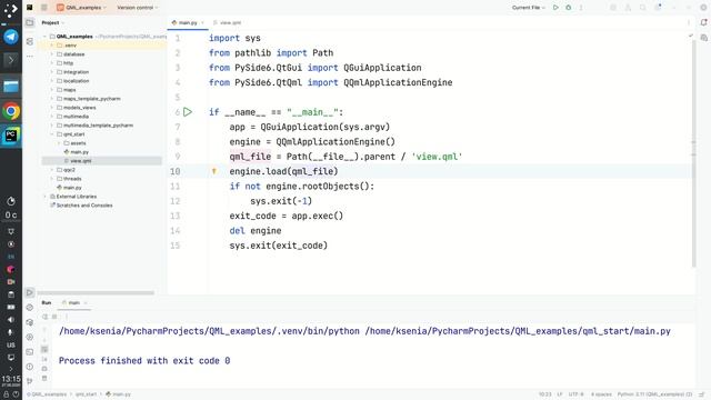 1.4 Демо проекта в PyCharm