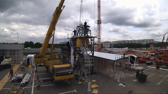 Монтаж бетонного завода MEKAMIX 60 COMPACT