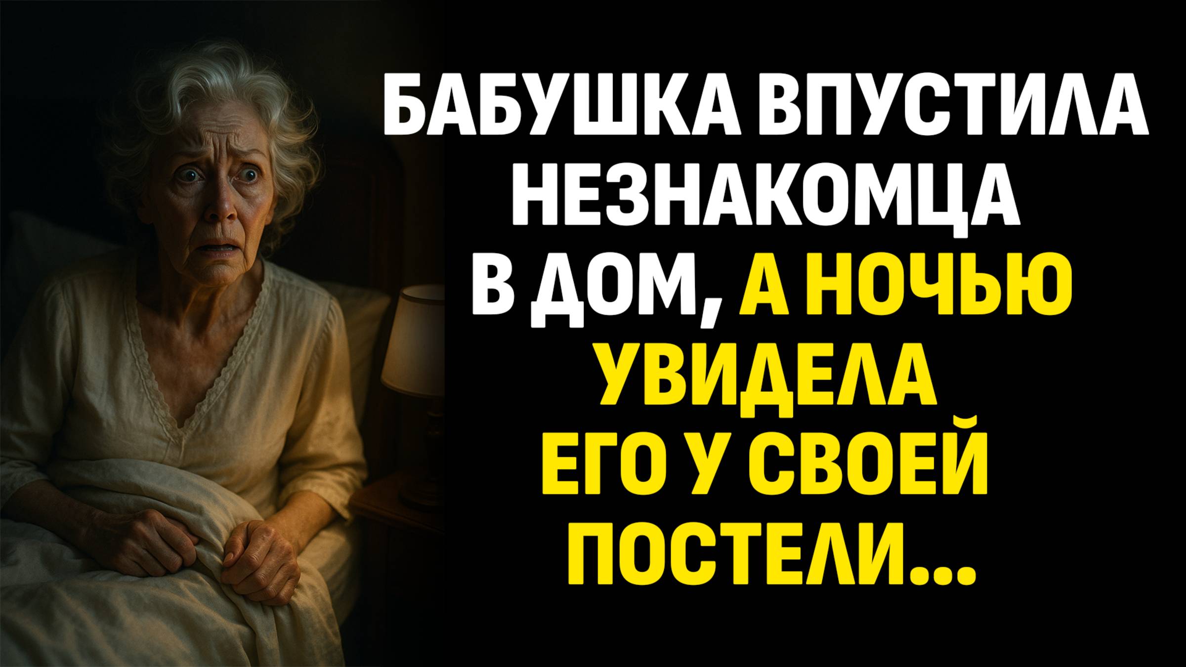 Жизненные истории. Бабушка впустила незнакомца в дом, а ночью увидела его... Слушать аудиорассказ