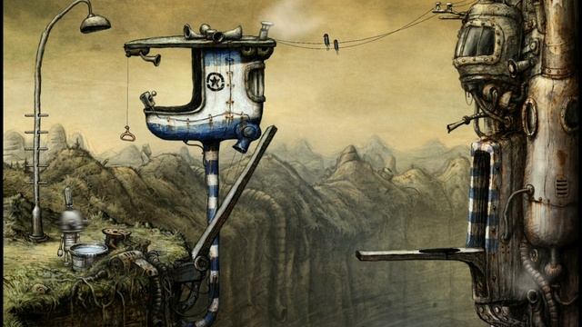 Часть 7 Прохождение игры Machinarium от Kibertok Робот красит шляпу, проходит КПП и падает вниз