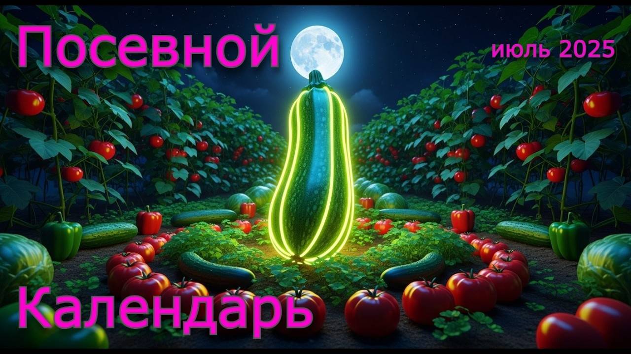 ЛУННЫЙ ПОСЕВНОЙ КАЛЕНДАРЬ НА ИЮЛЬ 2025