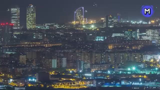 Barcelona at Night 🌃 _ Futuristic Techno City Music Vibes 🚀 _ Night Drive 4K