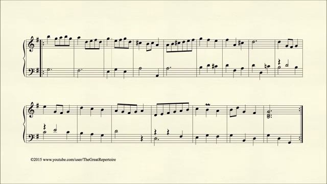 Bach Minuet in G major BWV Anh 114 Piano