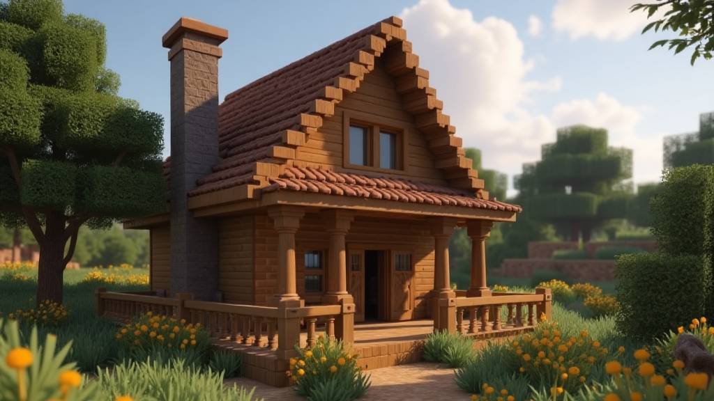 🌲 Ограда у моря — строительство забора в Minecraft