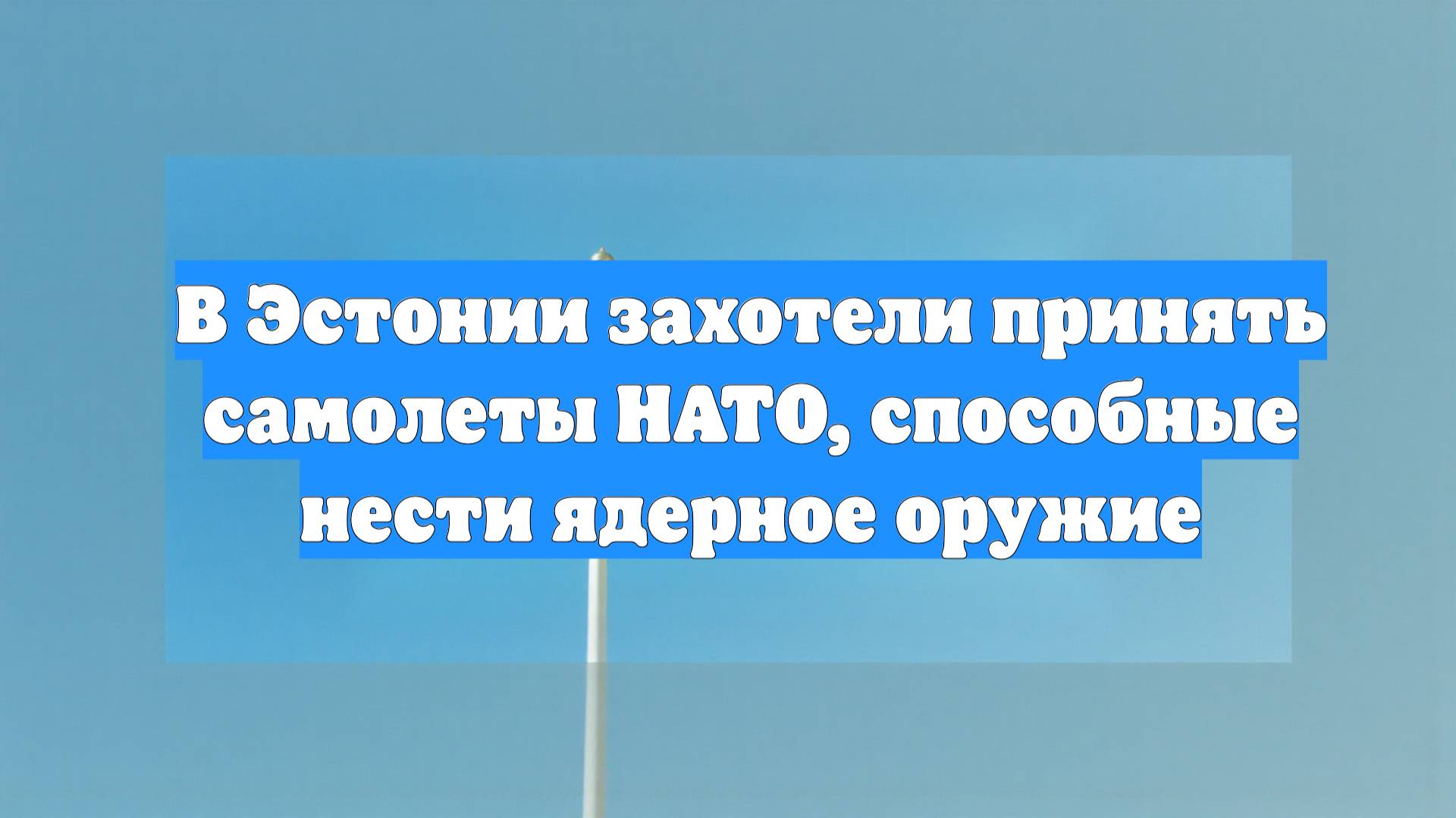 В Эстонии захотели принять самолеты НАТО, способные нести ядерное оружие