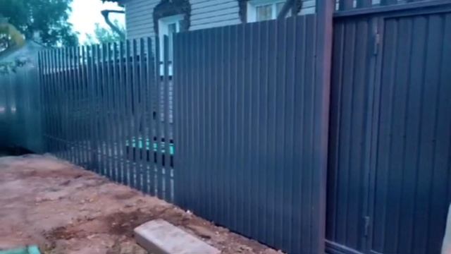 забор из профлиста ворота отзыв