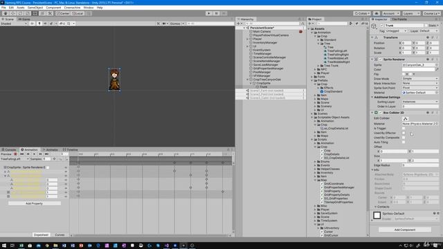 62 - Plant And Grow An Oak Tree - Unity 2D Game Developer Course Farming RPG
