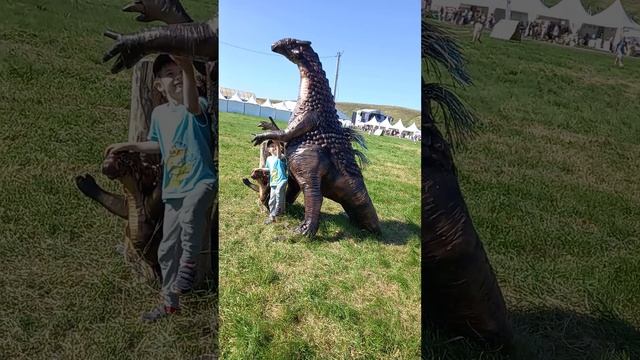 Прибыли на историко-этнографический фестиваль "Динотерра".в Кузбассе. Возле деревни Шестаково