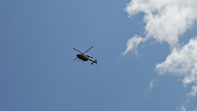 Медицинский вертолёт Ансат пролетел в Сергиев Посад