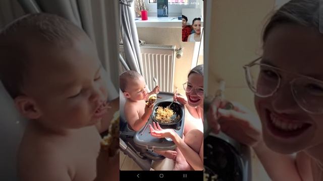 На видео связи с бабушкой Олей