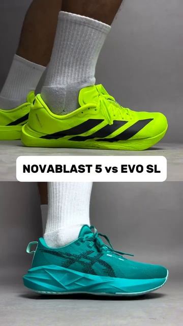 Мягкость амортизации Asics Novablast 5 и Adidas Adizero EVO SL