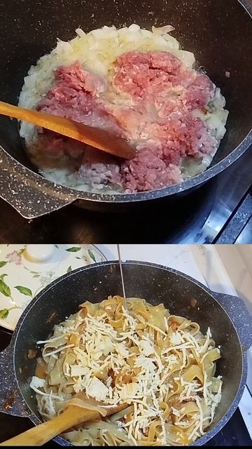 Макароны с говядиной полная версия на канале)