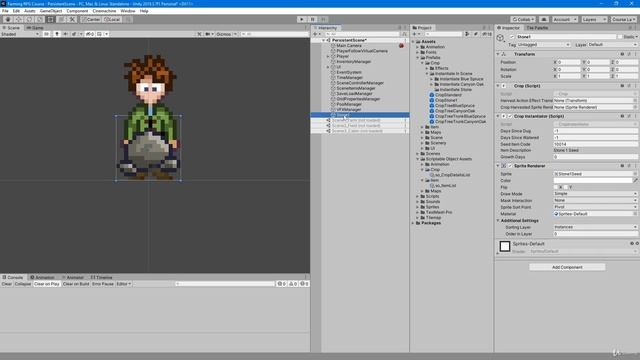 68 - Creating Breakable Stones - Unity 2D Game Developer Course Farming RPG