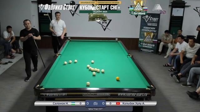 Саломов-Калыбек уулу. Полуфинал Кубка  Старт СНГ  по бильярдному спорту. 02.07.2024 г. (1)