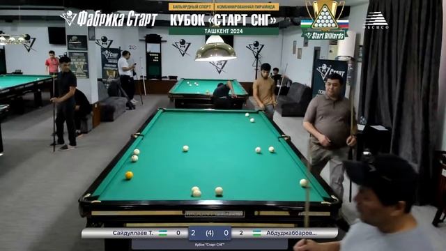 Кубок  Старт СНГ  по бильярдному спорту (потоковое видео 2). 30.06.2024 г.