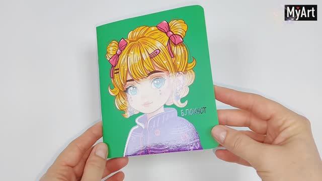 MyArt. Блокнот в клетку Мой мини блокнот. Зелёный