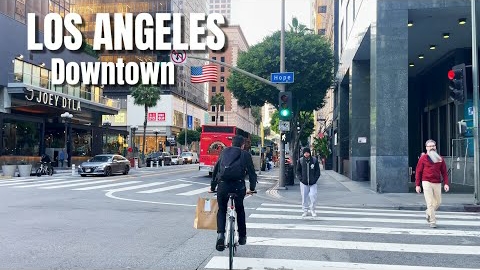 Прогулка по Лос-Анджелесу. Даунтаун. Калифорния. США. Los Angeles walking tour. USA