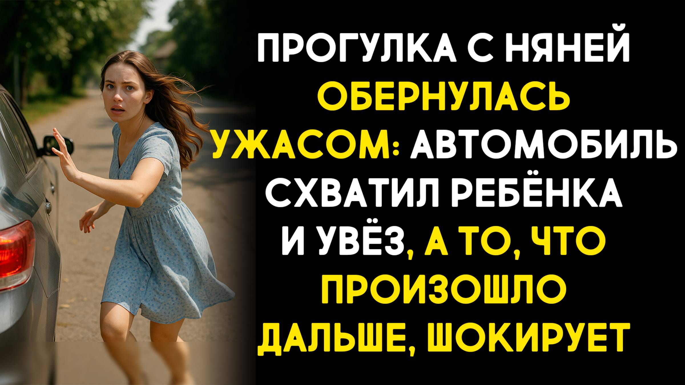 Жизненные истории. Прогулка с няней обернулась ужасом: автомобиль схватил ребёнка и увёз. Аудиокниги