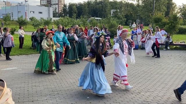 Кадриль.Элегантность, ианцевальный коллектив.Праздник Ивана Купала в Долгопрудном,25.06.2025