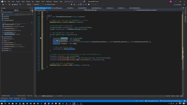 42 - Scene Storing And Restoring - Unity 2D Game Developer Course Farming Rpg
