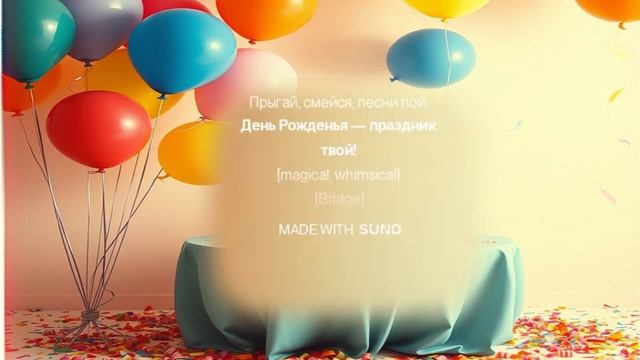 Музыкальная открытка.Песенка ко Дню Рожденья Весёлая и задорная песня для детского праздника