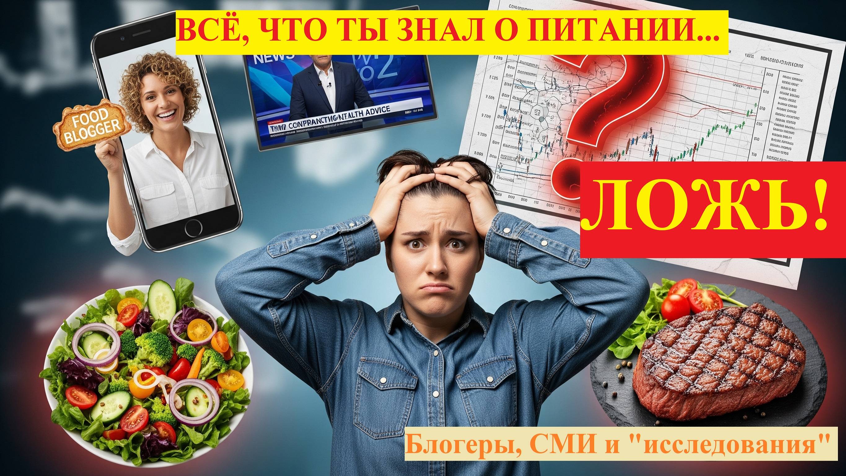 Всё, что ты знал о питании — ложь?! Блогеры, СМИ и фальшивые “исследования”