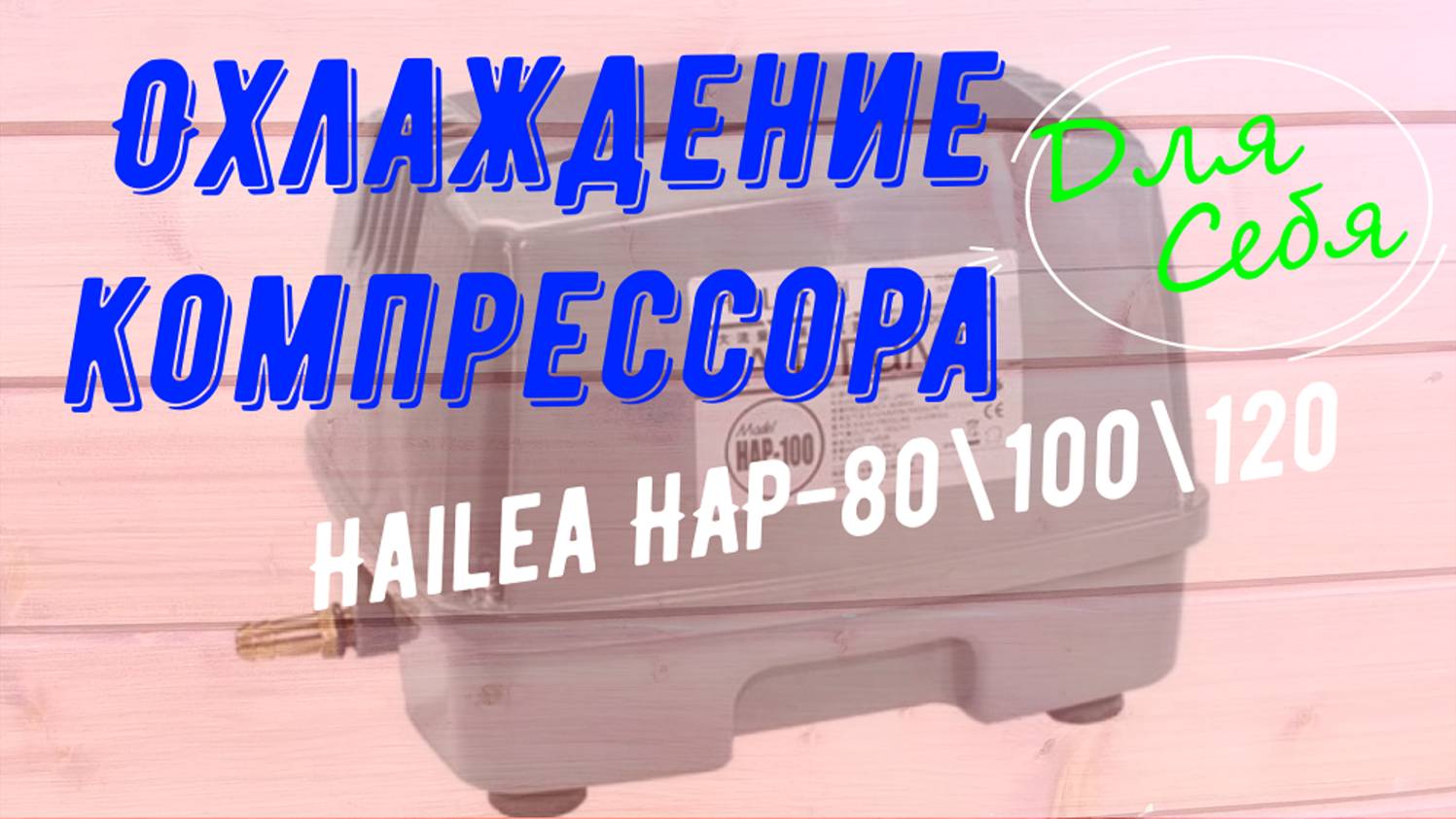 Компрессор Hailea hap 100 Перегревается компрессор в септике Почему? Улучшение охлаждения в септике