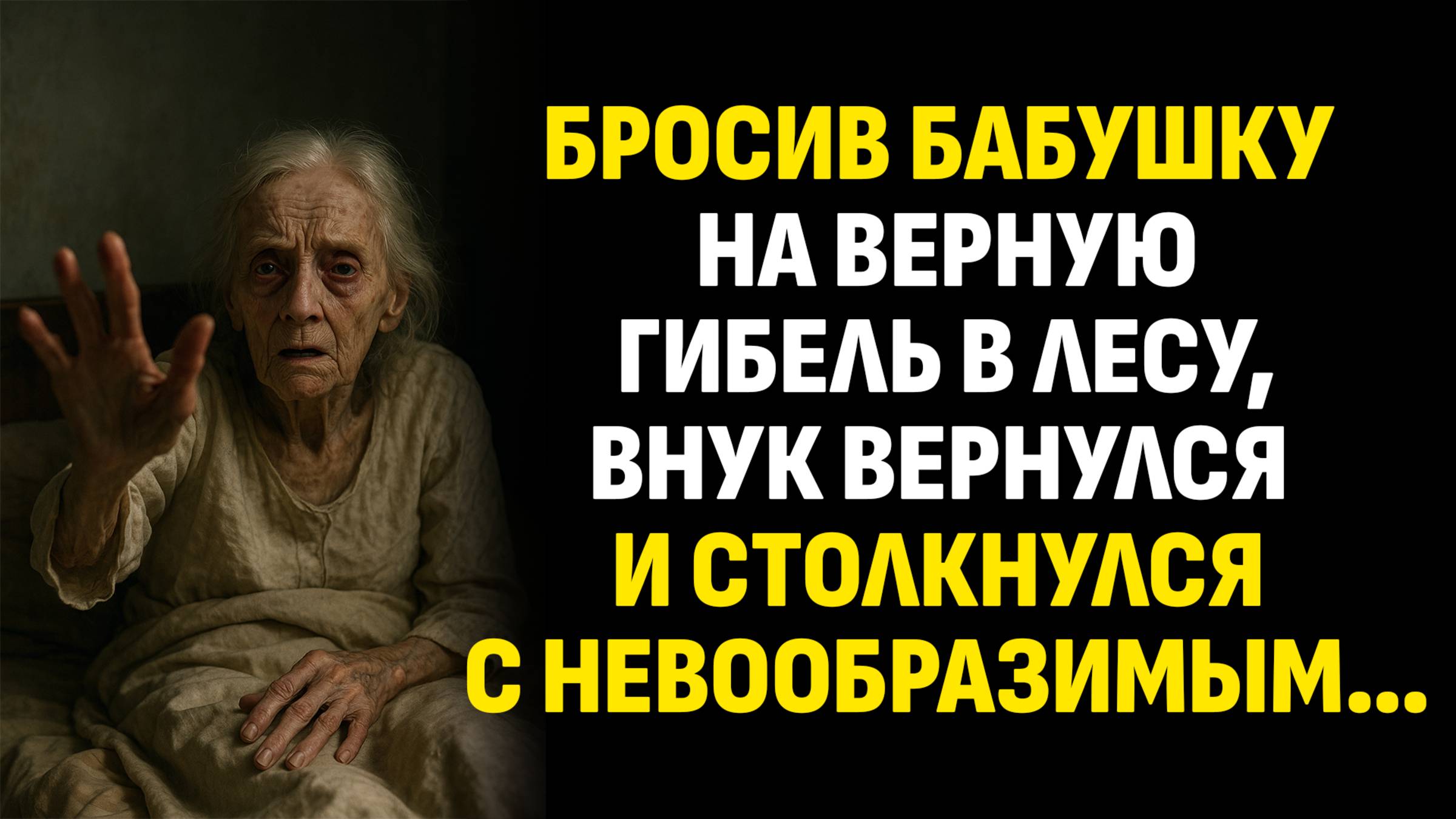Жизненные истории. Бросив бабушку на верную гибель в лесу, внук вернулся и... Слушать аудиорассказ