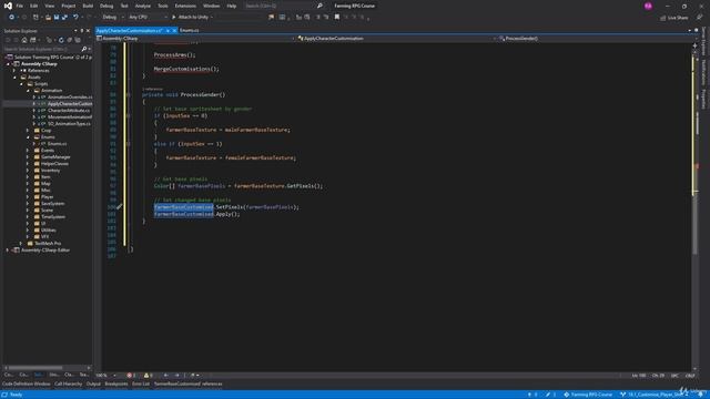 78 - Customise Player Shirt - Unity 2D Game Developer Course Farming RPG
