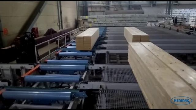 Автоматическая угловая передача штабеля.