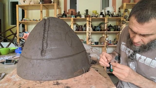 Рыба из шамотной глины. Часть четвёртая.  Чешуя.