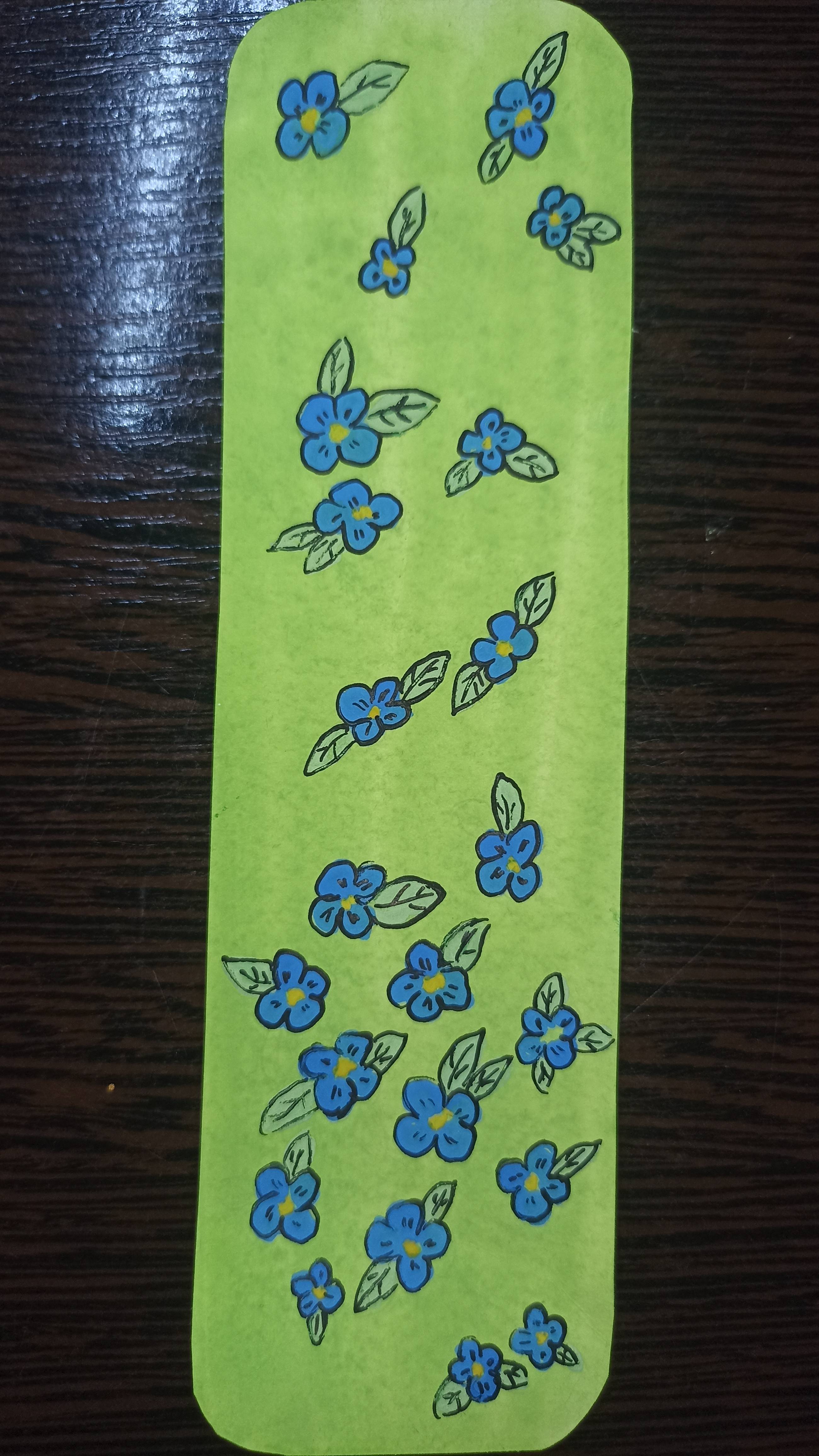 Рисунок гуашью / Цветочная поляна