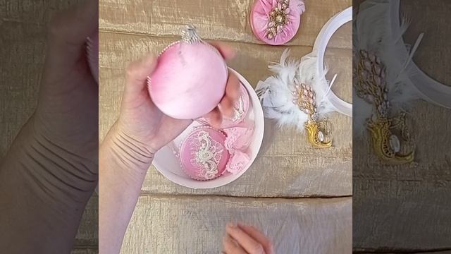 Обзор ёлочных игрушек ручной работы.# поделки # переделки # ручная работа #