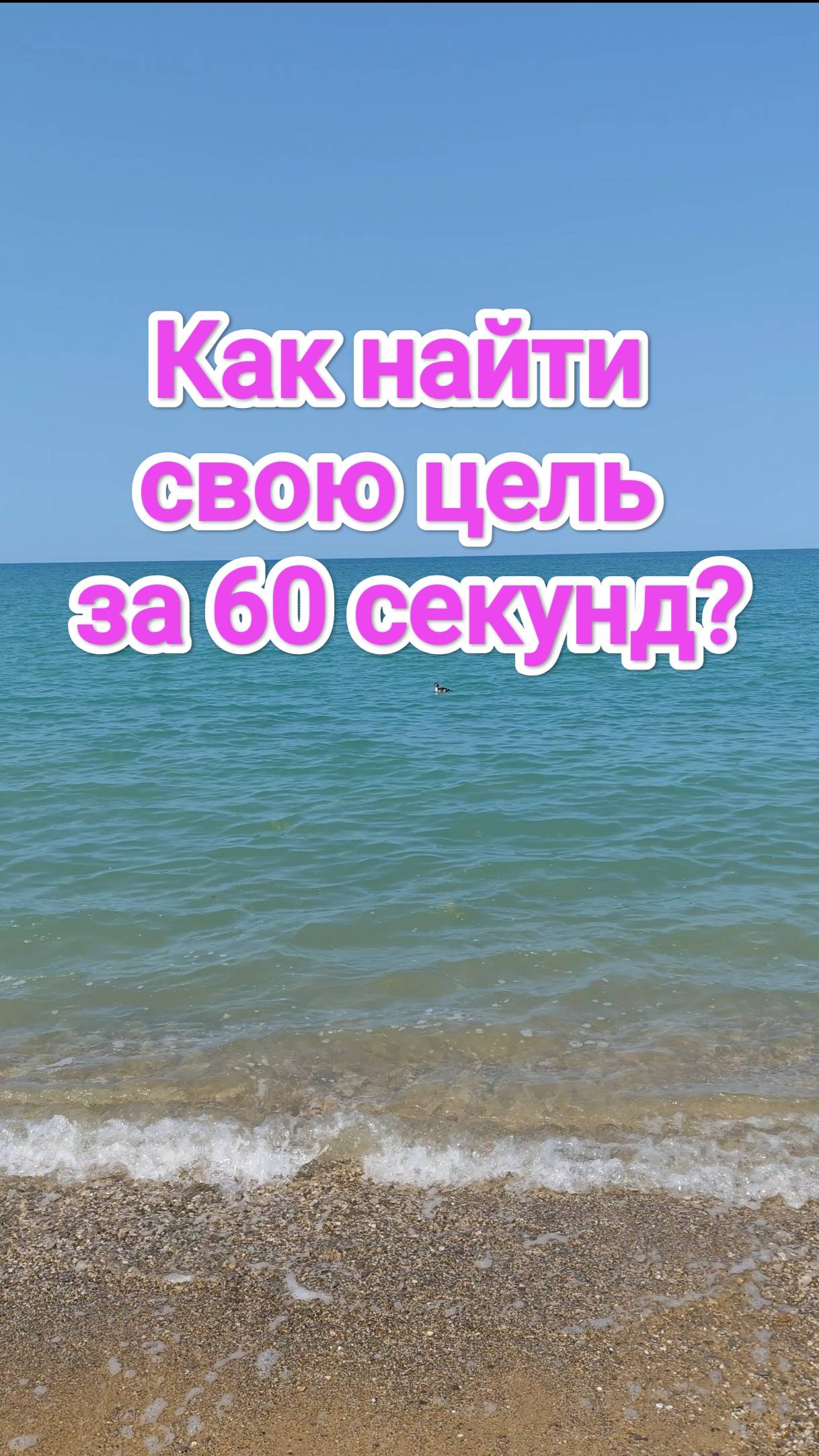 Как найти свою цель за 60 секунд?