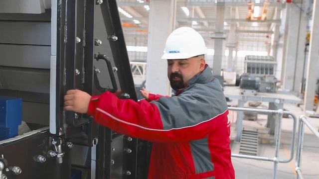 Видео с фабрики МЕКА: Третичная роторная дробилка МTI-1110